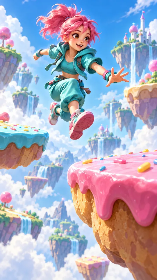 Candy Leap, example Google Play game art